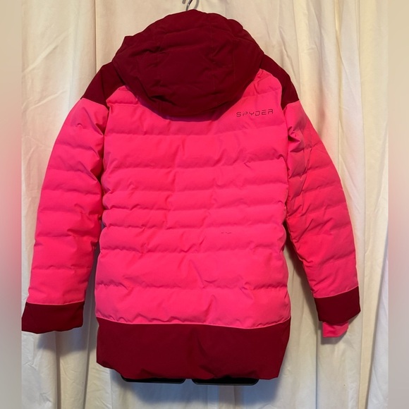 Spyder Girl's Sz 16 Maddie Synthetic Down Jacket *Small Flaw* Bryte Bubblegum - Picture 2 of 11